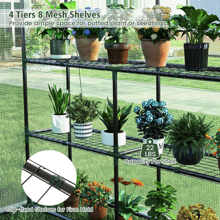 Dreamade 57”L x 57”W x 77”H Walk-in Greenhouse for Outdoors