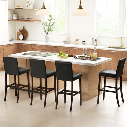 Dreamade Bar Stools Set of 2/4 with Button Tufted Back