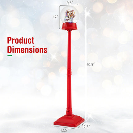Dreamade 5 Ft Christmas Snow Globe Lantern ( Snowing Santa with Ferris Wheel )