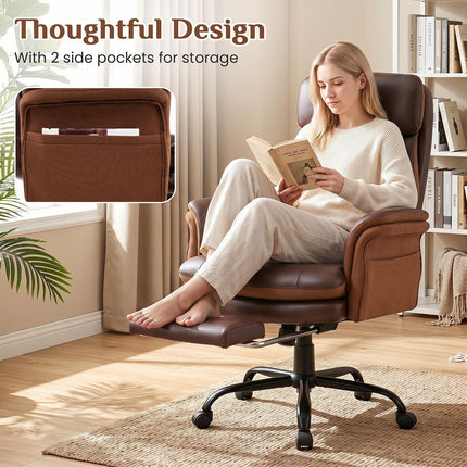 Dreamade Big & Tall Office Chair with Adjustable Armrest