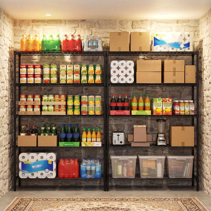Dreamade 5-Tier Metal Storage Shelving Unit with V-Shaped Wire Rack