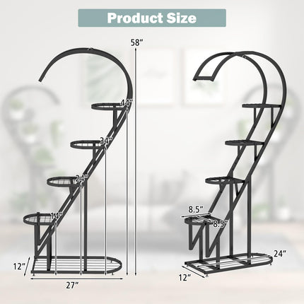 Dreamade 5 Tier Metal Plant Stand Indoor
