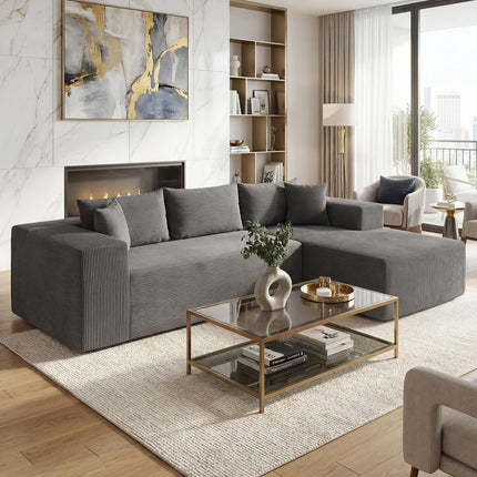 Dreamade 110.5" Modular Sectional Sofa for Bedroom & Living