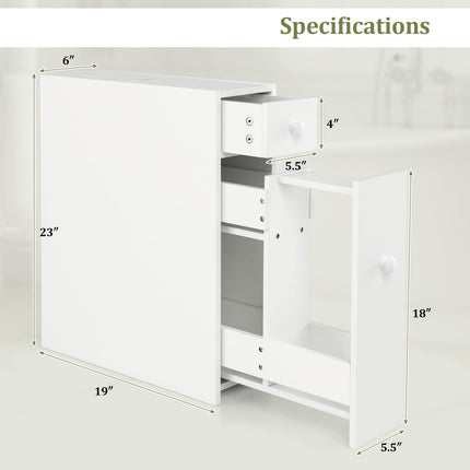 Dreamade Small Bathroom Storage Cabinet