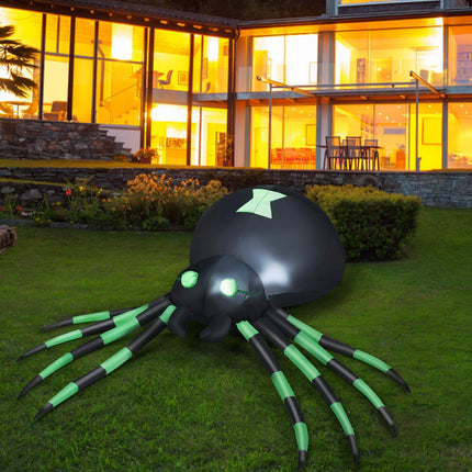 DREAMADE 6 FT Lighted Inflatable Spider Halloween Yard Decoration