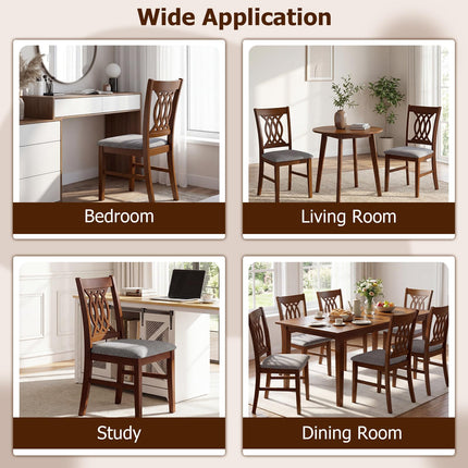 Dreamade Upholstered Dining Chairs Set of 2/4 for Kitchen