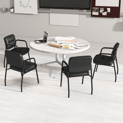 Dreamade Waiting Room Chair Set - Upholstered Reception Chairs with Mixed PU Leather