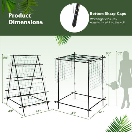 Dreamade Cucumber Trellis, Trellis for Climbing Plants Outdoor