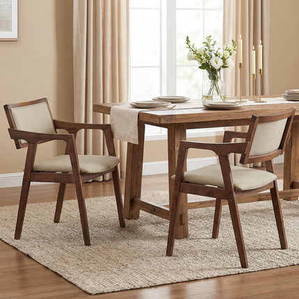 Dreamade Rubber Wood Dining Chairs Set of 2/4
