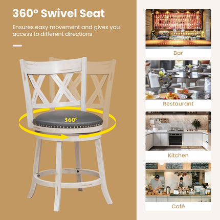 Dreamade 25.5" Bar Stools Set