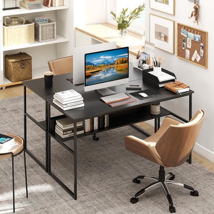 Dreamade 55 Inch Computer Desk with Charging Station