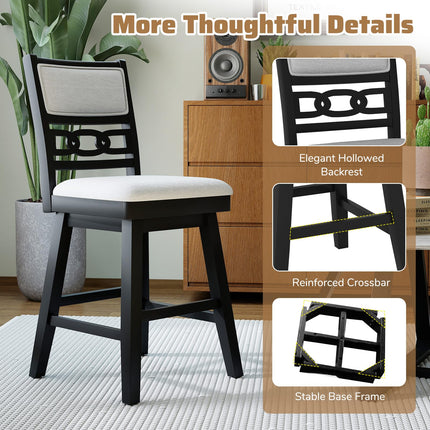Dreamade 25" Bar Stools Set of 2/4 Modern Counter Height Tall Chairs