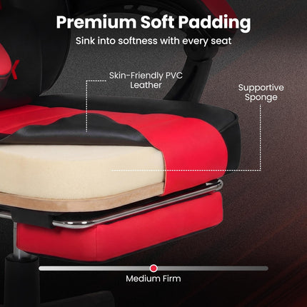 Dreamade Gaming Chair | Ergonomic Video Game Chair w/Lumbar Support