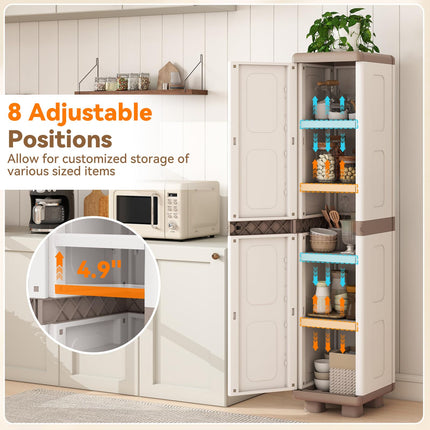Dreamade 70” Tall Slim Storage Cabinet with Single Door