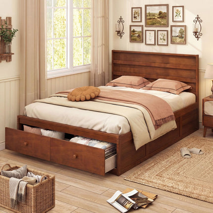 Dreamade Bed Frame with Storage Drawers