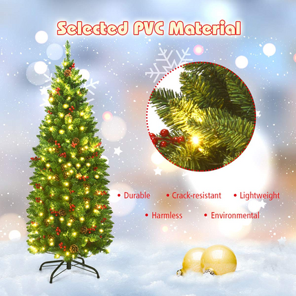 Dreamade Pre-Lit Pencil Christmas Tree - DreamadeUS