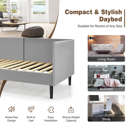 Dreamade Upholstered Daybed, Twin Daybed