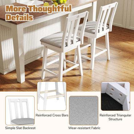 Dreamade 25" Bar Stools Set of 2/4 Swivel Counter Height Bar Chairs