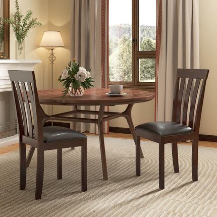 Dreamade Wood Dining Chair, Mid Century Dining Side Chairs for Kitchen, Dining Room, Restaurant