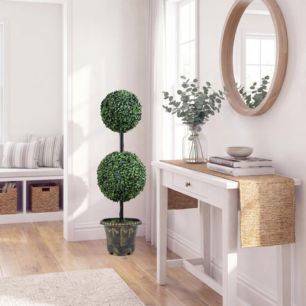 Dreamade 3 FT Artificial Boxwood Topiary Tree(1/2)