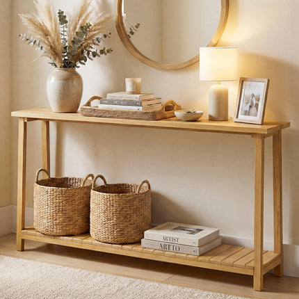 Dreamade 71" Solid Wood Console Table(71" x 12" x 31")