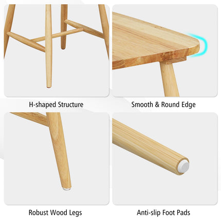 Dreamade Wood Dining Chairs Set
