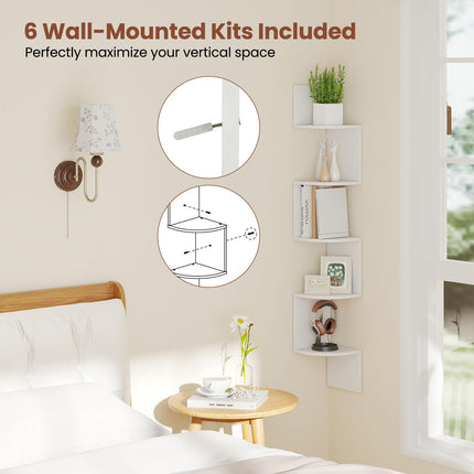 Dreamade Corner Shelf Wall Mounted Set of 1/2