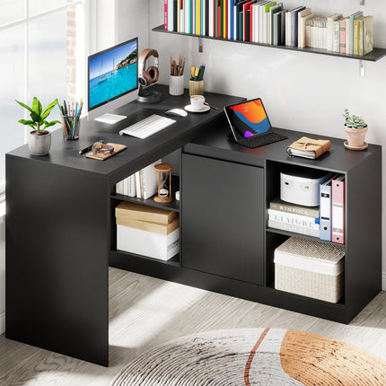Dreamade 48" Reversible L-Shaped Computer Desk
