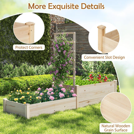 Dreamade Wooden Raised Garden Bed