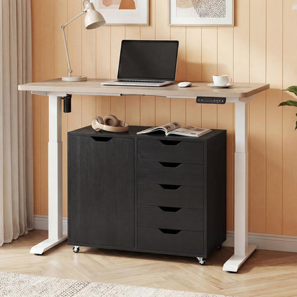 Dreamade 5-Drawer File Cabinet with Door (31" W x 16" D x 25.5")