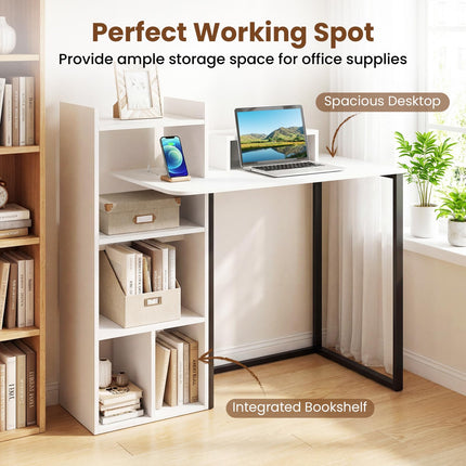 Dreamade 43.5" Computer Desk with Power Outlets
