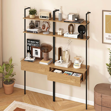 Dreamade 4-Tier Ladder Bookshelf for Living Room