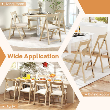 Dreamade Folding Dining Chairs Set of 4