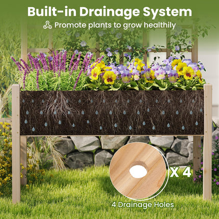 Dreamade Raised Garden Bed with Trellis