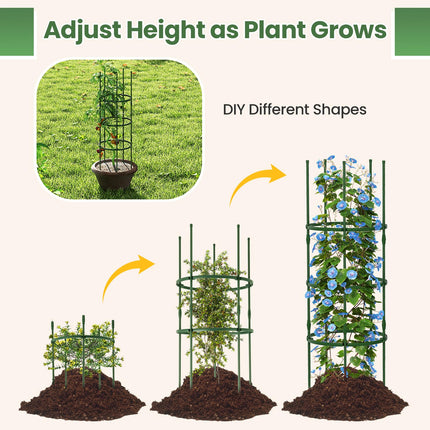 Dreamade 2 in 1 Round Trellis for Climbing Flower Vegetable Fruit