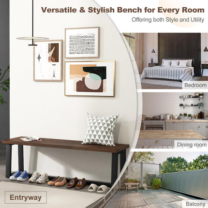 Dreamade 56.5" L Wood Dining Bench
