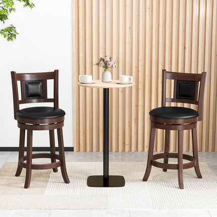 Dreamade Swivel Bar Stools Set
