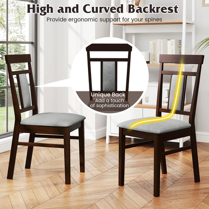 Dreamade Wooden Dining Chairs Set for Dining Room Living Room