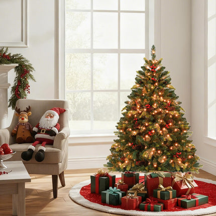 Dreamade Smart Pre-Lit Artificial Christmas Tree with Remote Control APP-Controlled Multicolored RGB Lights