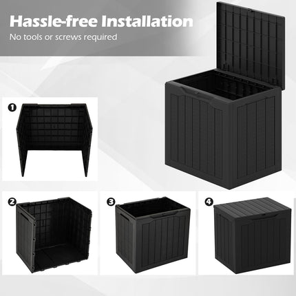 Dreamade 25 Gallon Outdoor Storage Box with Lockable Lid