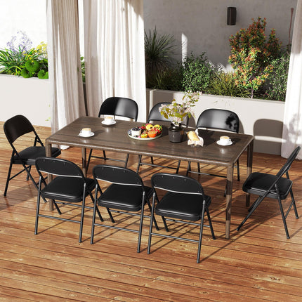 Dreamade Portable Party Chairs with Metal Frame