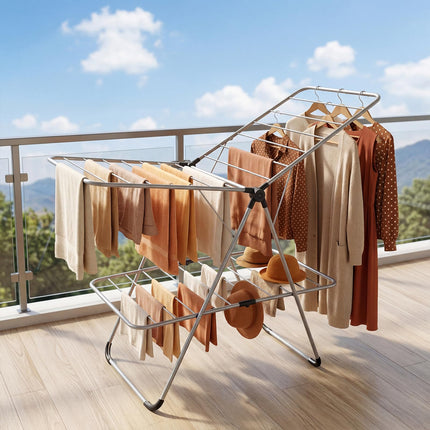 Dreamade Foldable Clothes Drying Rack for Indoor and Outdoor Use