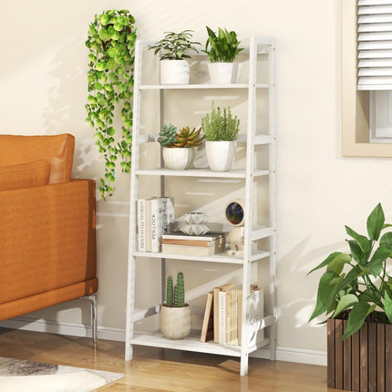 Dreamade 4-Tier Bamboo Plant Stand Flower Pots Holder Display Shelf, 47.5"