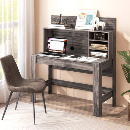 Dreamade Computer Desk with Bookshelf