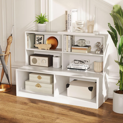 Dreamade Storage Bench with Shelf 3-Tier Entryway Storage Cabinet w/Seat