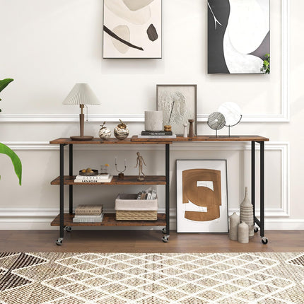 Dreamade 360° Free Rotating Sofa Side Table