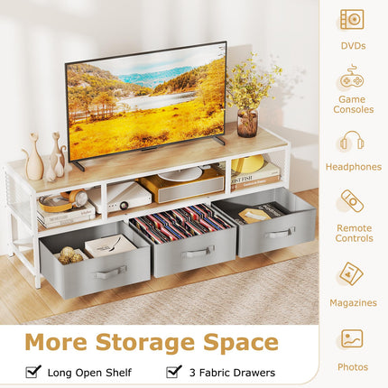 Dreamade Dresser TV Stand for 65 Inch TV for Living Room Bedroom