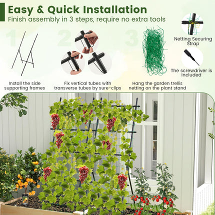 Dreamade Cucumber Trellis, Trellis for Climbing Plants Outdoor