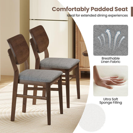 Dreamade Wooden Dining Chairs Set