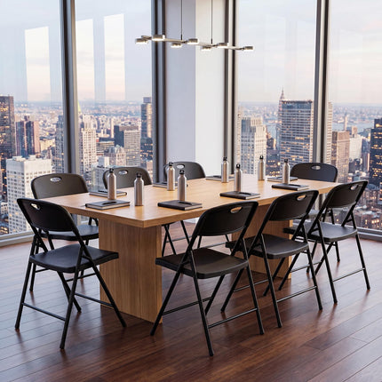 Dreamade Plastic Folding Chair | Portable Stackable Commercial Seats with Ergonomic Backrest